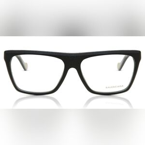 Balenciaga Leather Textured Eyeglasses
